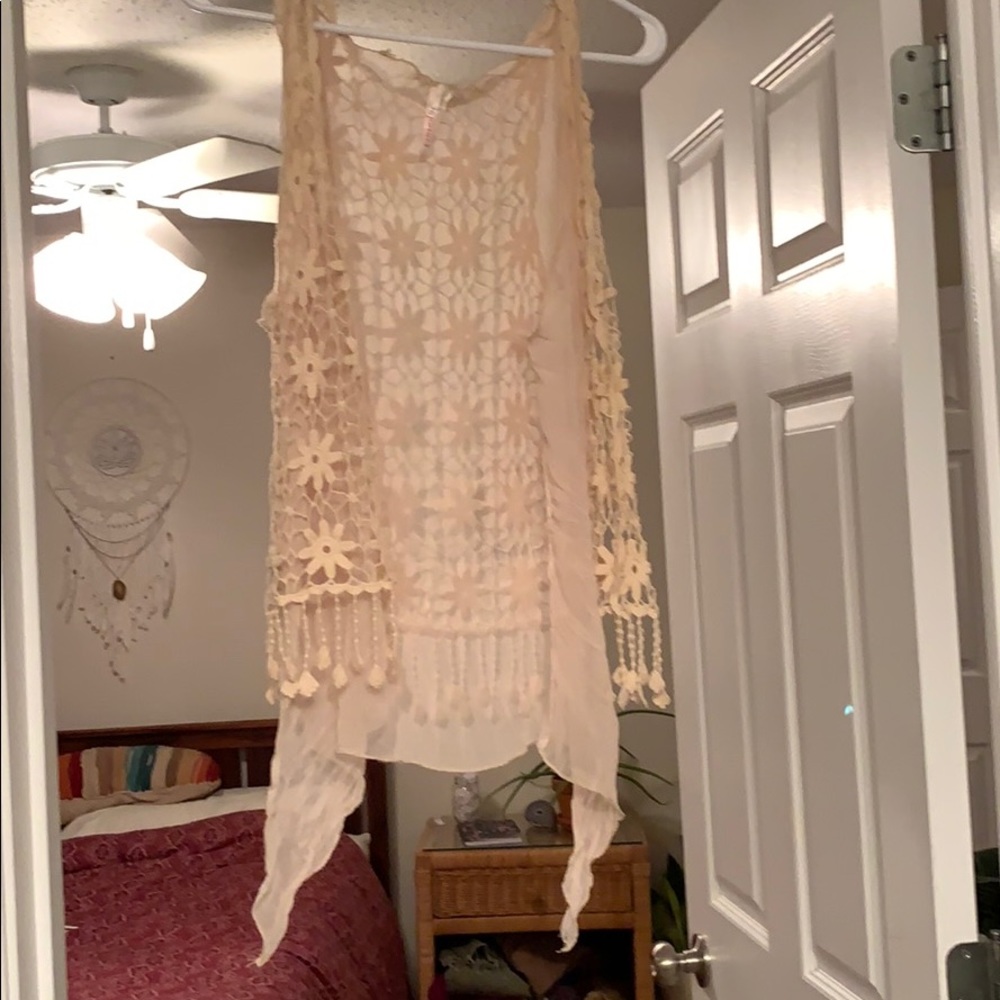 Macrame boho vest